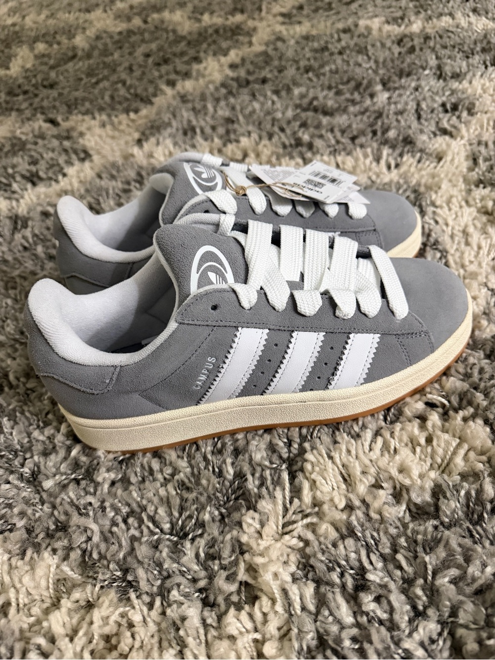 adidas Campus 00 Suede Sneakers - Gray/White